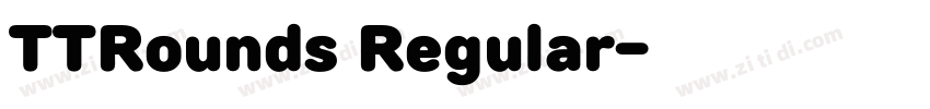 TTRounds Regular字体转换